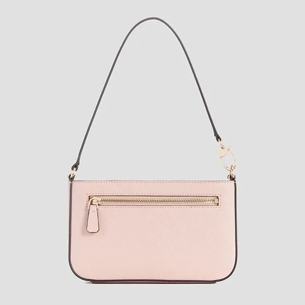 Túi Đeo Vai Nữ Guess Brynlee Mini Top-Zip Shoulder Bag Màu Hồng Phấn - Túi xách - Vua Hàng Hiệu