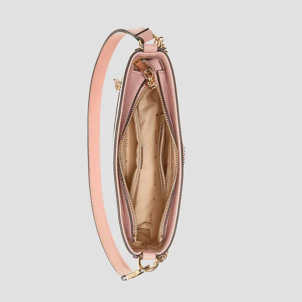 Túi Đeo Vai Nữ Guess Brynlee Mini Top-Zip Shoulder Bag Màu Hồng Phấn - Túi xách - Vua Hàng Hiệu