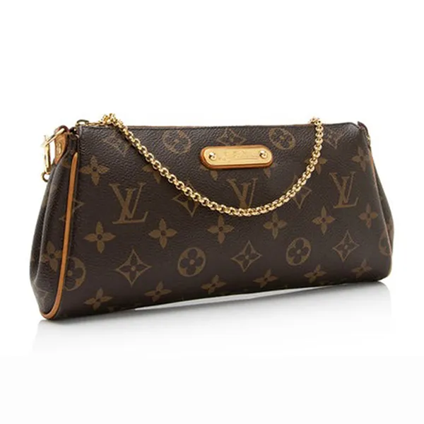 Túi Đeo Vai Nữ Louis Vuitton LV Monogram Canvas Eva Clutch Màu Nâu Đen - Túi xách - Vua Hàng Hiệu