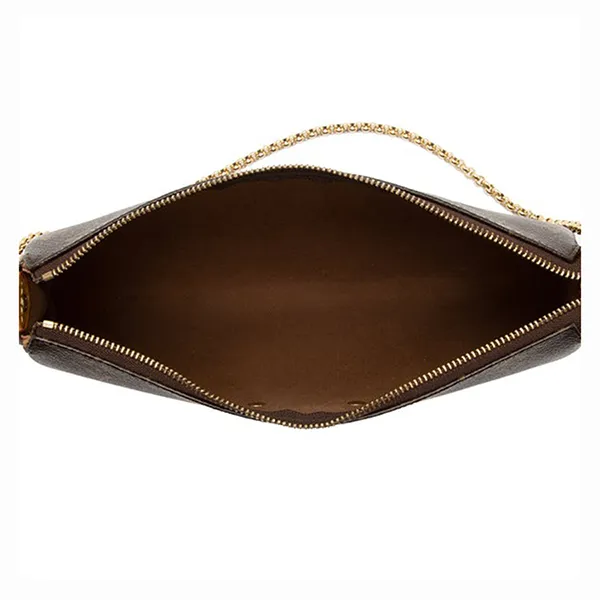 Túi Đeo Vai Nữ Louis Vuitton LV Monogram Canvas Eva Clutch Màu Nâu Đen - Túi xách - Vua Hàng Hiệu