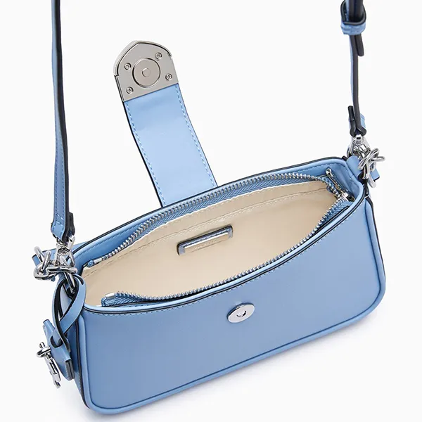 Túi Đeo Vai Nữ Lyn Re-Edit Ray Atella Shoulder Bags LL24CBS191 Màu Xanh Blue - Túi xách - Vua Hàng Hiệu
