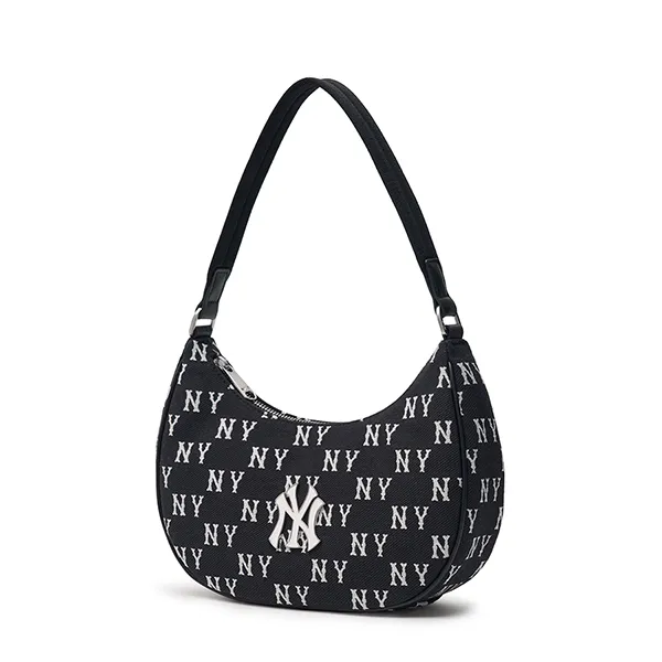 Túi Đeo Vai Nữ MLB Hobo Monogram New York Yankees 3ABQS014N-50BKS Màu Đen