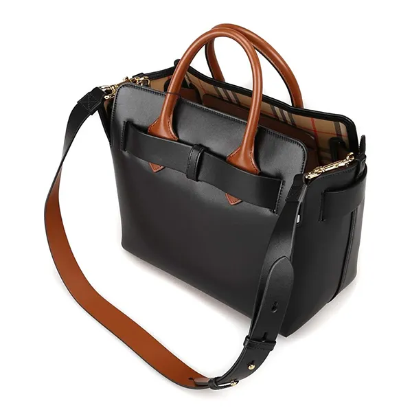 Túi Tote Buberry Small Leather Triple Stud Belt Bag Màu Đen