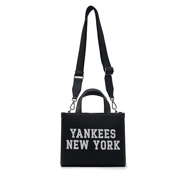 Túi Tote MLB Jacquard Varsity New York Yankees 3AORS024N-50BKS Màu Đen