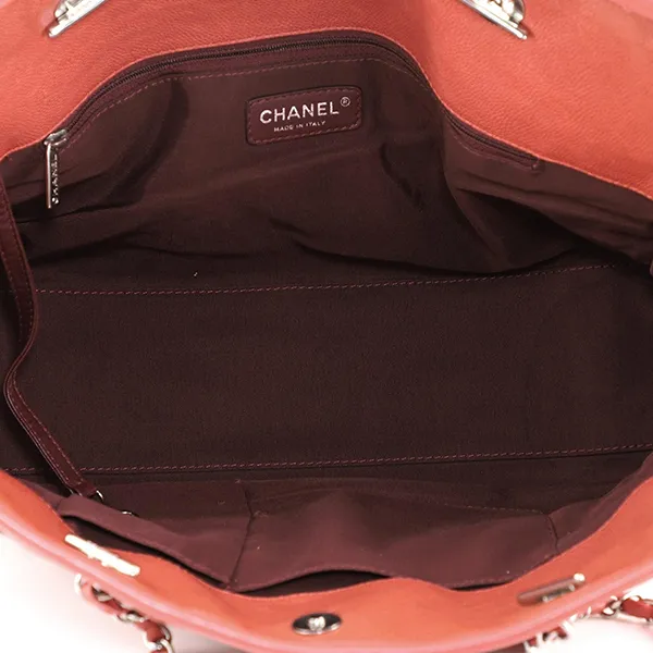 Túi Tote Nữ Chanel French Riviera Quilted Caviar Large Màu Cam