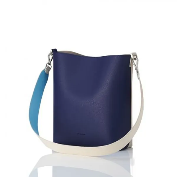 Túi Tote Nữ Find Kapoor Lekoo Bag 24 Basic Line Set FBLB24NVC99S03 Màu Xanh Navy/Trắng