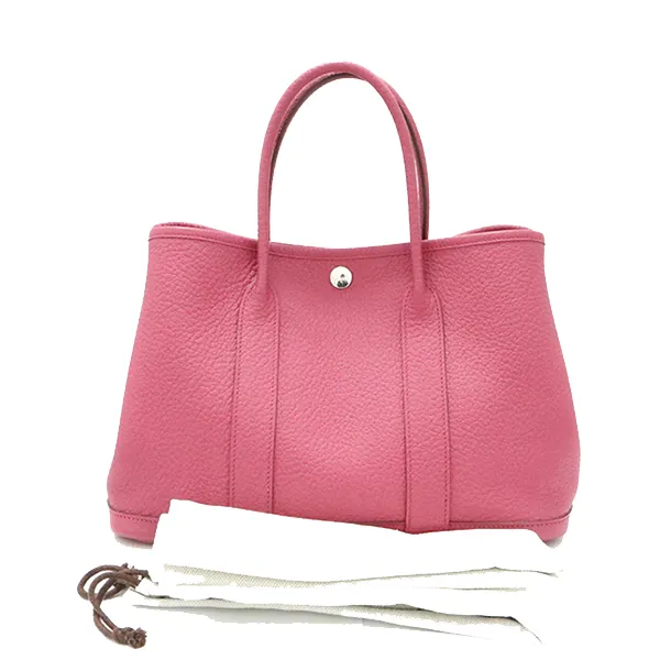 Túi Tote Nữ Hermès Garden Party TPM Hand Shoulder Bag Màu Hồng