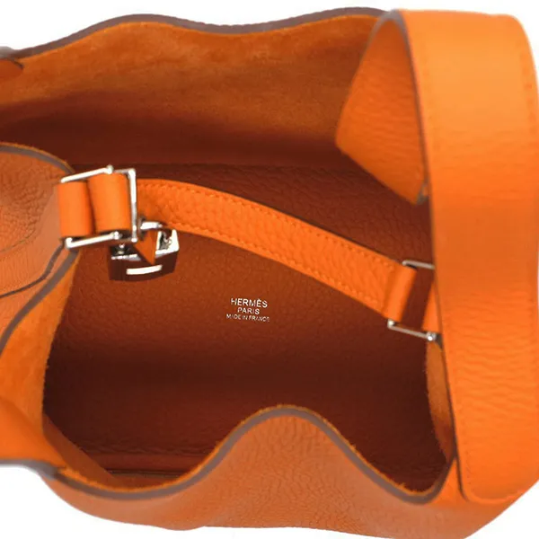 Túi Tote Nữ Hermès Orange Picotin Lock 18 Bag Màu Cam