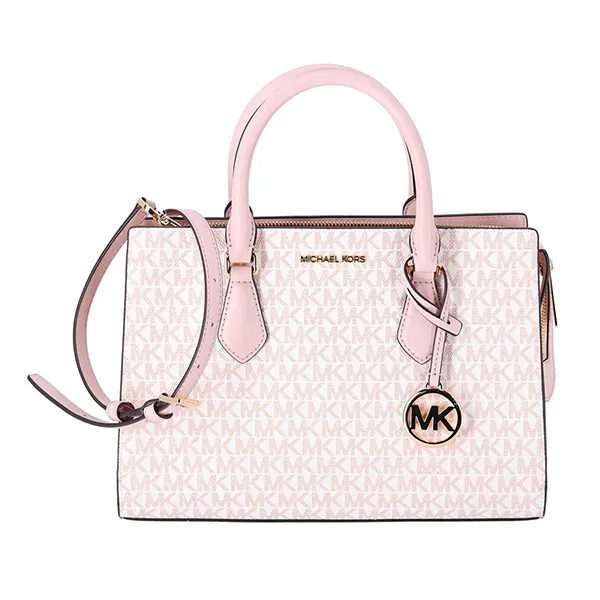 Túi Tote Nữ Michael Kors MK Sheila Medium Logo Satchel 35H3G6HS3V Màu Hồng