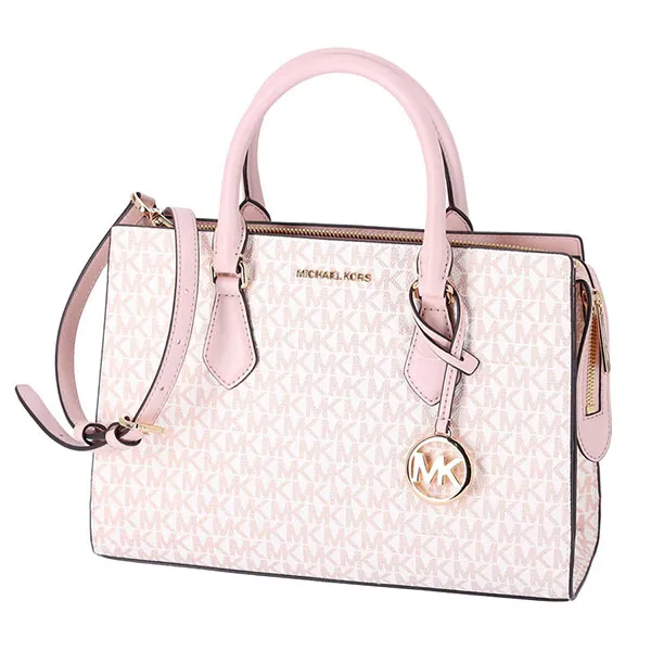 Túi Tote Nữ Michael Kors MK Sheila Medium Logo Satchel 35H3G6HS3V Màu Hồng