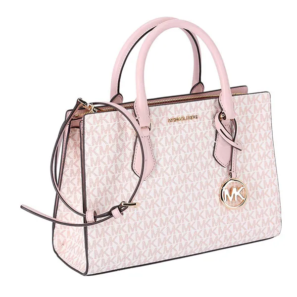 Túi Tote Nữ Michael Kors MK Sheila Medium Logo Satchel 35H3G6HS3V Màu Hồng