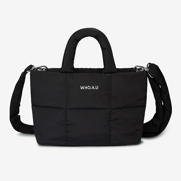 Túi Tote Nữ WHOAU Padded Square Tote Bag Màu Đen - Túi xách - Vua Hàng Hiệu