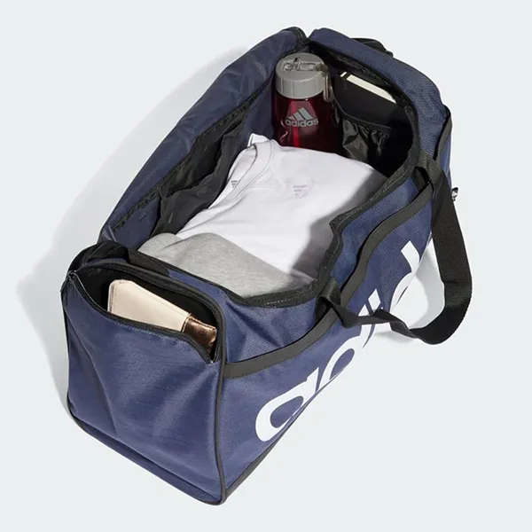 Túi Trống Adidas Duffel Linear Essentials HR5349 Màu Xanh Navy - Túi xách - Vua Hàng Hiệu