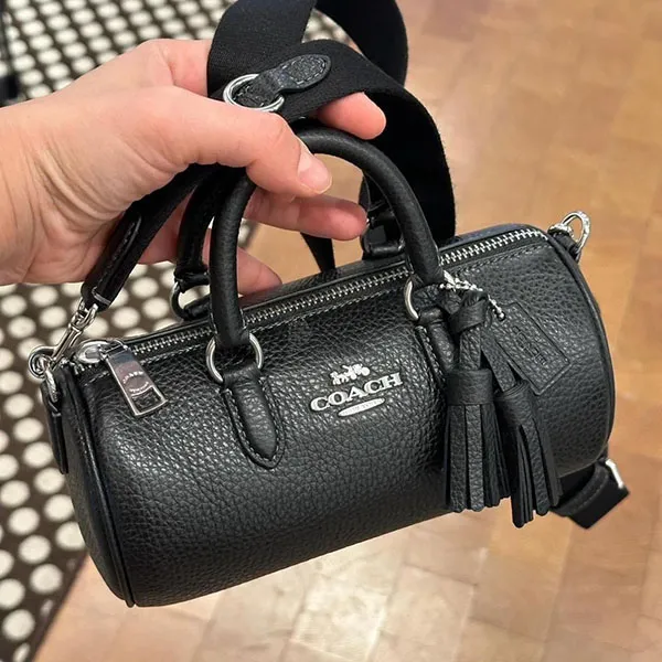 Túi Trống Nữ Coach Lacey In Signature Canvas CJ571SVBK Màu Đen - Túi xách - Vua Hàng Hiệu