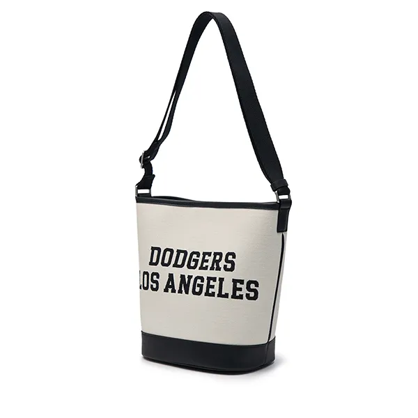 Túi Xách MLB Jacquard Varsity LA Dodgers 3ABMS024N-07CRM Màu Đen Xám