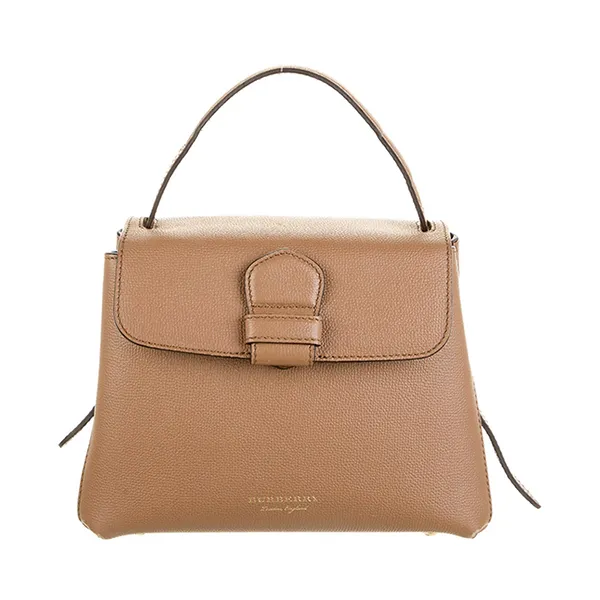 Túi Xách Nữ Burberry Grainy Leather And House Check Bag Small Màu Nâu Sáng