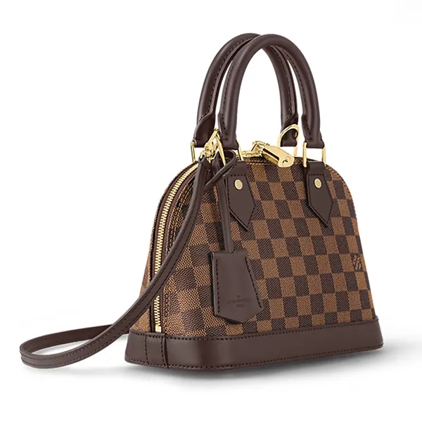 Túi Xách Nữ Louis Vuitton LV Alma BB Damier Ebene N41221 Màu Nâu Đen - Túi xách - Vua Hàng Hiệu