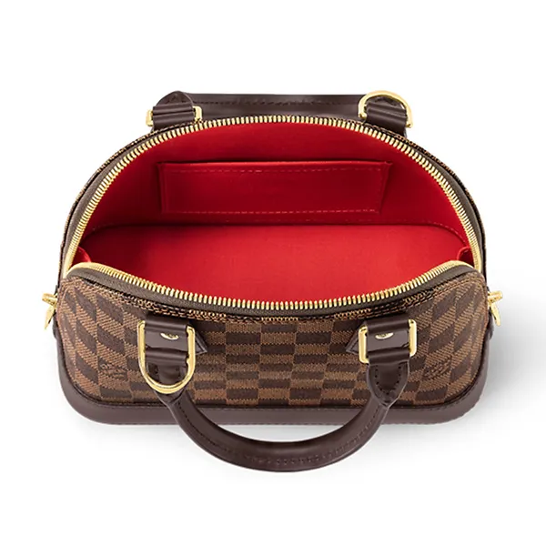 Túi Xách Nữ Louis Vuitton LV Alma BB Damier Ebene N41221 Màu Nâu Đen - Túi xách - Vua Hàng Hiệu
