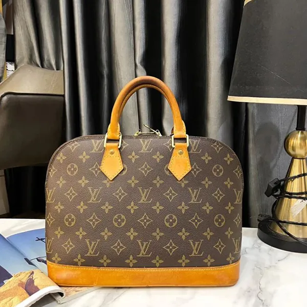 Túi Xách Nữ Louis Vuitton LV Alma M5130 Monogram Handbag Màu Nâu Đen