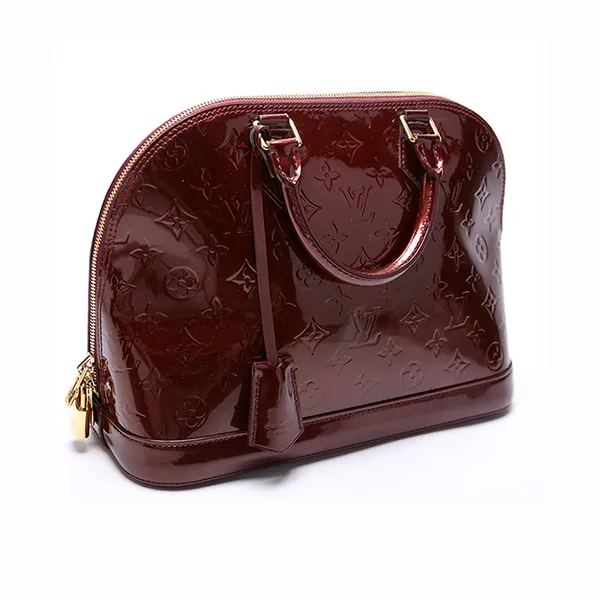 Túi Xách Nữ Louis Vuitton LV Alma PM Vernis Màu Đỏ Tía