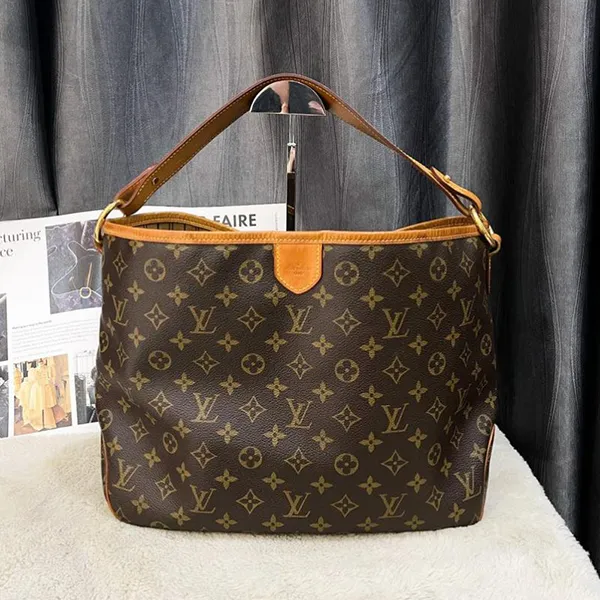 Túi Xách Nữ Louis Vuitton LV Delightful PM Monogram Canvas Shoulder Bag Màu Nâu Đen