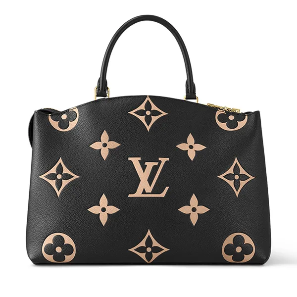 Túi Xách Nữ Louis Vuitton LV Grand Palais Tote Bag Black Beige M45842 Màu Đen Họa Tiết