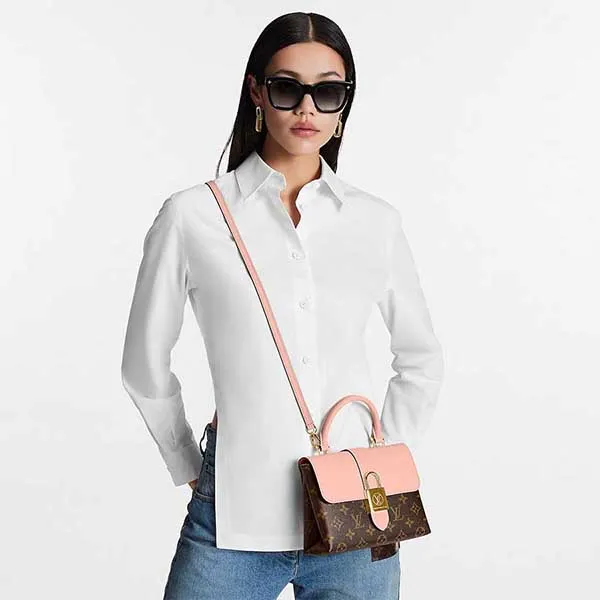 Túi Xách Nữ Louis Vuitton LV Locky BB Monogram Pink M44080 Bag Màu Nâu Hồng - Túi xách - Vua Hàng Hiệu