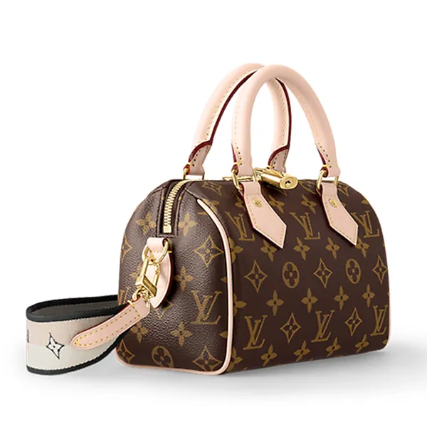 Túi Xách Nữ Louis Vuitton LV M46234 Speedy Bandoulière Bag 20 Màu Nâu Đen