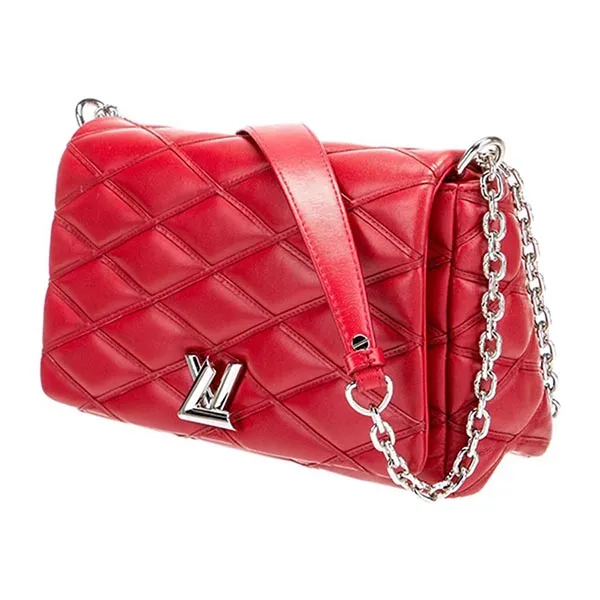 Túi Xách Nữ Louis Vuitton LV Malletage Twist Go-14 MM Màu Đỏ - Túi xách - Vua Hàng Hiệu
