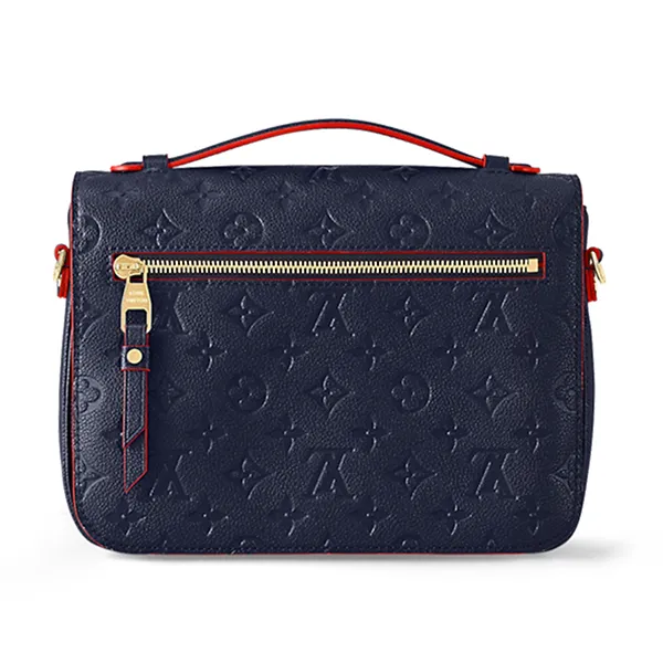 Túi Xách Nữ Louis Vuitton LV Monogram Empreinte Pochette Metis M44071 Màu Xanh Navy