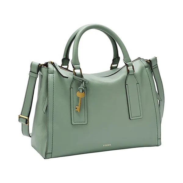 Túi Xách Tay Nữ Fossil Parker Satchel Bag ZB1709343 Màu Xanh Lá