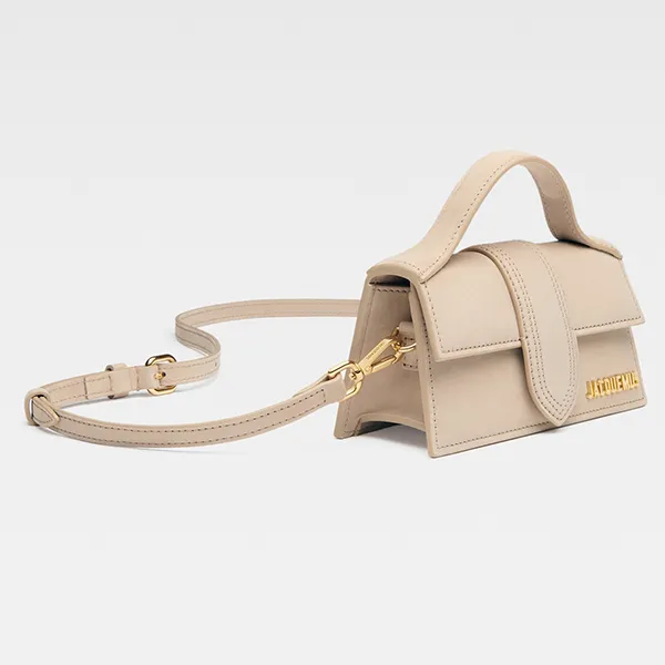 Túi Xách Tay Nữ Jacquemus Les Classiques Mini Flap Bag 213BA006-3066-180 Màu Be Đậm