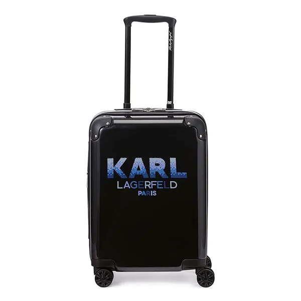 Vali Karl Lagerfeld Paris 20 Sequin Hardside Spinner Suitcase Màu Đen Size 20 - Túi xách - Vua Hàng Hiệu