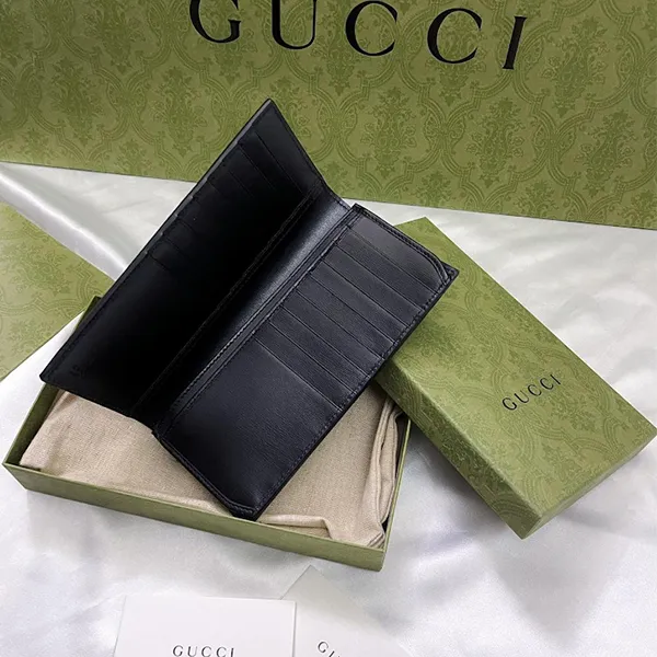 Ví Nam Gucci Marmont Long Wallets Màu Đen