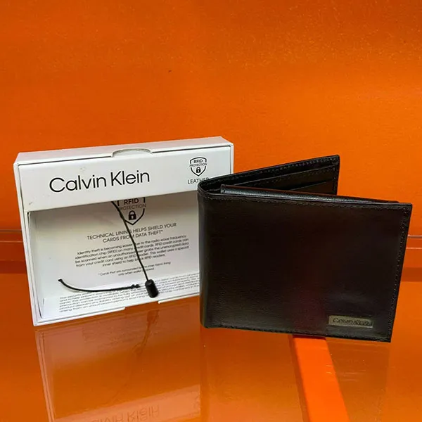 Ví Nam Calvin Klein CK Black Leather Bifold Wallet 31KA220001 Màu Đen - Túi xách - Vua Hàng Hiệu