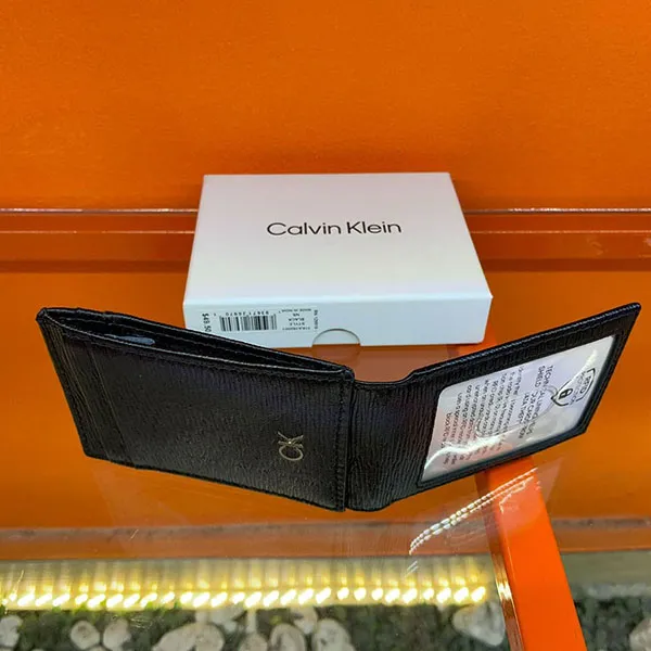 Ví Nam Calvin Klein CK Black Leather Wallet 31KA160001 Màu Đen - Túi xách - Vua Hàng Hiệu