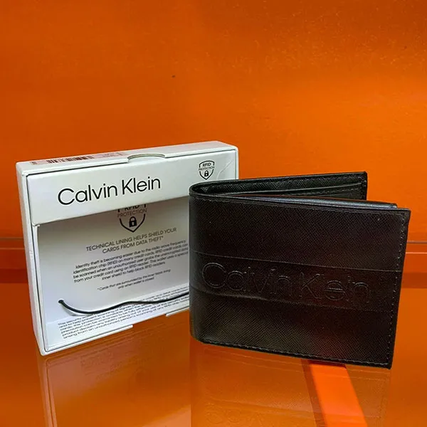 Ví Nam Calvin Klein CK Leather Men's Wallet 31KA220004 Màu Đen - Túi xách - Vua Hàng Hiệu