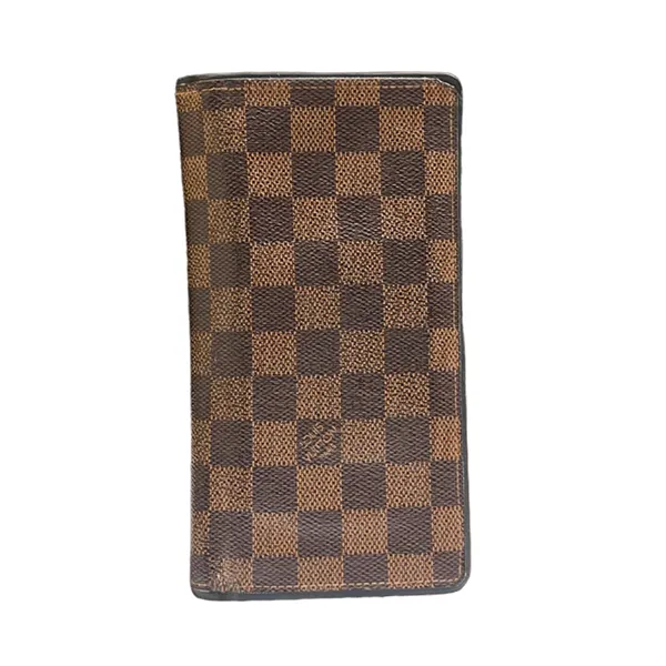Ví Nam Louis Vuitton LV Damier Ebene Brazza Màu Nâu