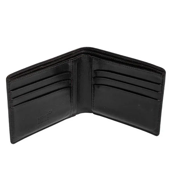 Ví Nam Montblanc Black Croc Embossed Leather Meisterstuck Bifold Wallet Màu Đen - Túi xách - Vua Hàng Hiệu