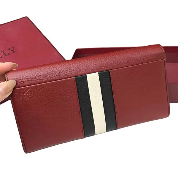 Ví Nữ Bally Red 14 Material Bovine Màu Đỏ - Túi xách - Vua Hàng Hiệu