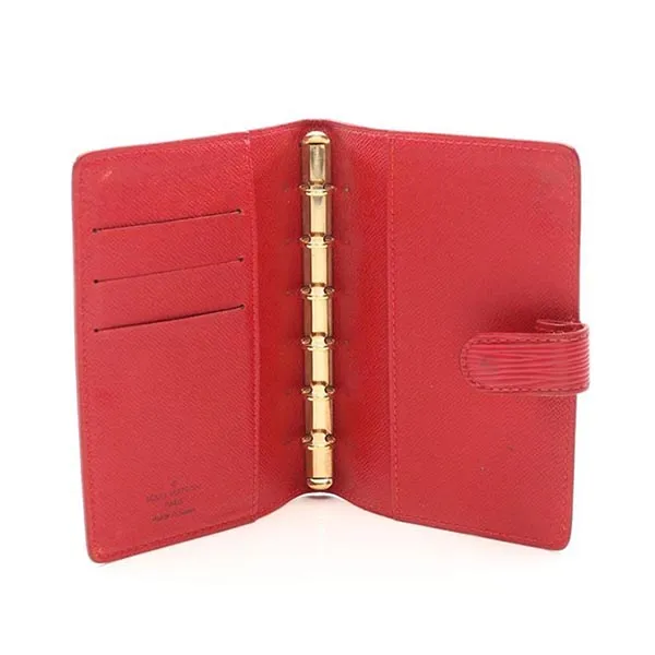 Ví Nữ Louis Vuitton LV Agenda Pm Epi Castilian Red Notebook Cover Leather Màu Đỏ - Túi xách - Vua Hàng Hiệu