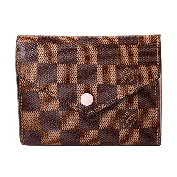 Ví Nữ Louis Vuitton LV Victorine Damier Ebene Màu Nâu Đen - Túi xách - Vua Hàng Hiệu