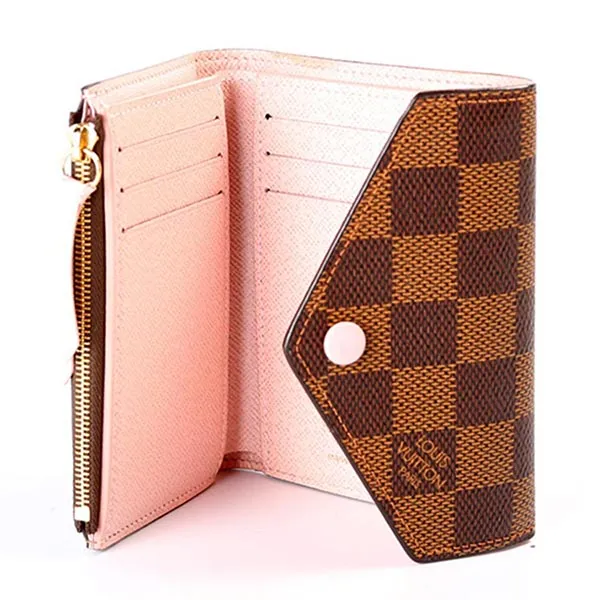 Ví Nữ Louis Vuitton LV Victorine Damier Ebene Màu Nâu Đen - Túi xách - Vua Hàng Hiệu