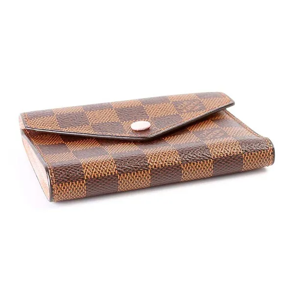 Ví Nữ Louis Vuitton LV Victorine Damier Ebene Màu Nâu Đen - Túi xách - Vua Hàng Hiệu