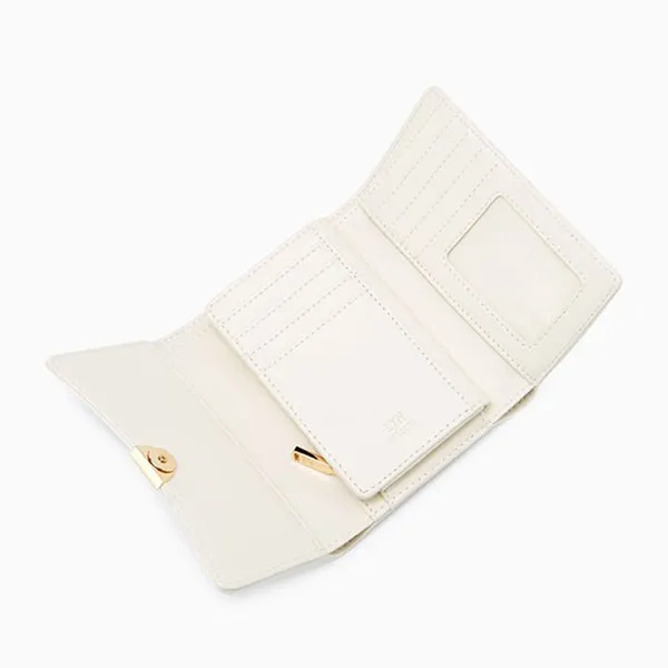 Ví Nữ Lyn Ari Semi Short Wallets LL23WWF026 Màu Trắng - Túi xách - Vua Hàng Hiệu