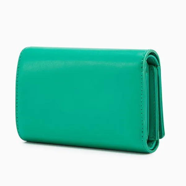 Ví Nữ Lyn Luna Semi Short Wallets LL23WWF025 Màu Xanh Green