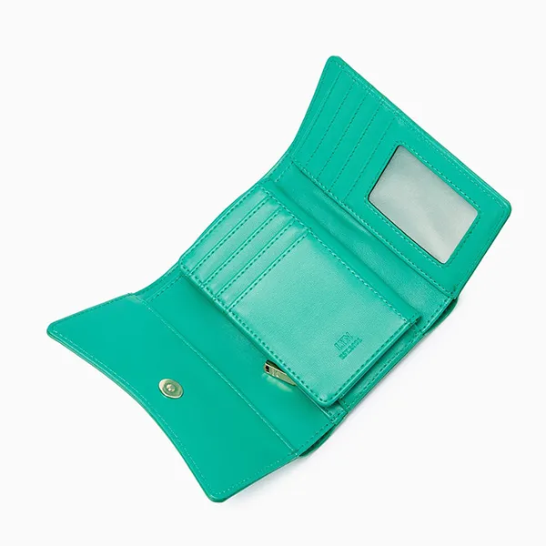 Ví Nữ Lyn Luna Semi Short Wallets LL23WWF025 Màu Xanh Green