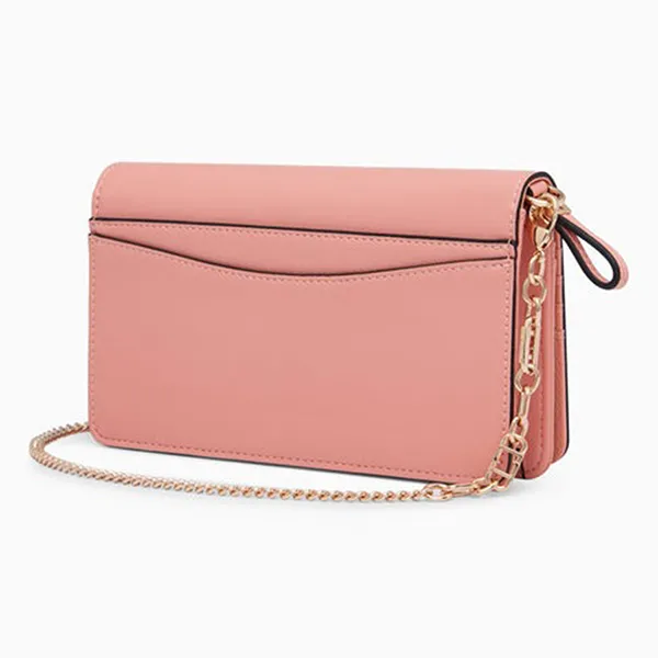 Ví Nữ Lyn Lynne Wallets On Chain LL24CWF002 Màu Hồng Cam