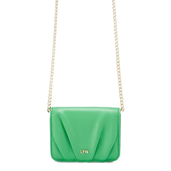 Ví Nữ Lyn Maree Wallets On Chain LL23WWF033 Màu Xanh Green