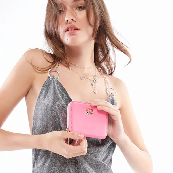 Ví Nữ Lyn Roslyn24 Short Wallets LL24CWF016 Màu Hồng